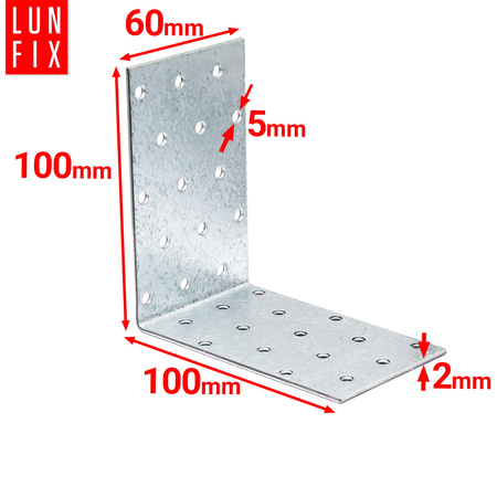 Winkelverbinder 100x100x60x2 20 Stück