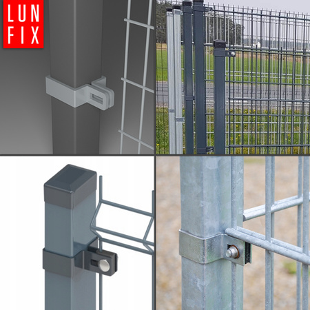 Endschelle Vierkant für 60x60 mm Pfosten Verzinkt