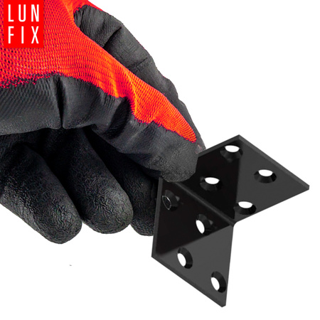 Breitwinkel Eckwinkel Shwarz 40x40x40x2 mm 10stk.