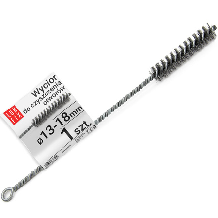Szczotka metalowa wycior do czyszczenia otworów fi 13-18