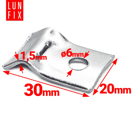 Spanndrahthalter inkl. Selbstschneidender Schrauben Verzinkt 100 Stück