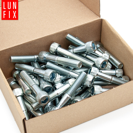 Zylinderkopfschrauben mit Innensechskant M6x45 mm Teilgewinde Festigkeitsklasse 8.8 1kg ( 80 Stk.) DIN 912