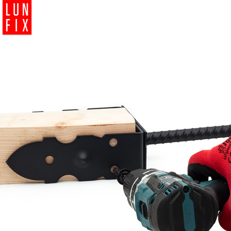 Pfostenschrauben Shwarz 8 x 40mm 10 Stück T40