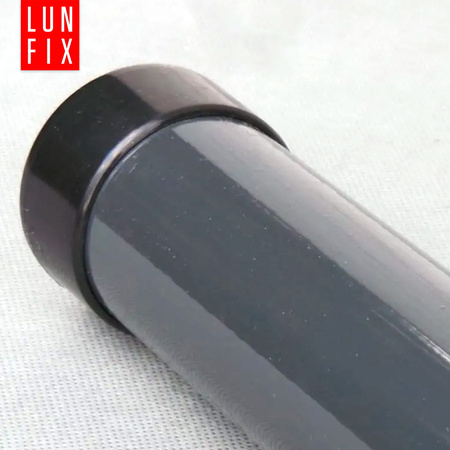 Pfostenkappen Schwarz 60,3 mm Rund 10 Stück