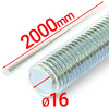 Gewindestange M16 x 2000 mm, 10 Stück Festigkeitsklasse 4.8 DIN 975