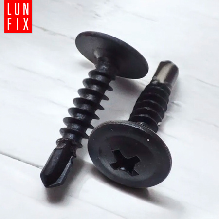 Bohrschrauben Schwarz 4,2 x 16 mm 100 Stk.