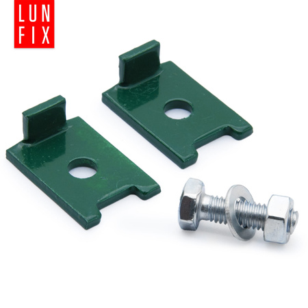 Eckverbinder ür Gittermatten inkl. Befestigungsmaterial Grün