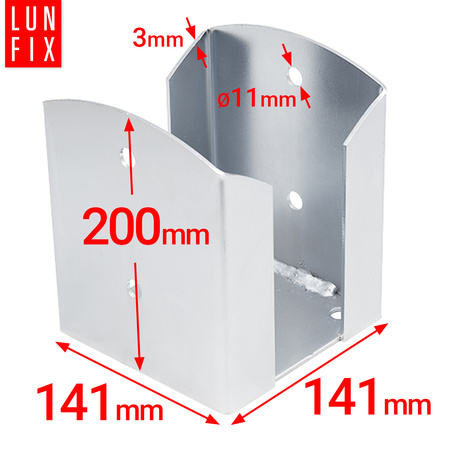Montage Satz: Pfostenboden 140 + Shchrauben