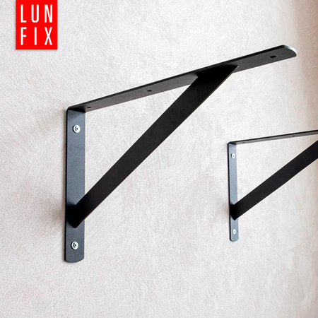 Schwerlast Konsole Wand Regal Winkel 80 kg Last 30x20cm Schwarz