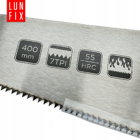 Piła ręczna do drewna 400mm 7TPI płatnica pokryta teflonem