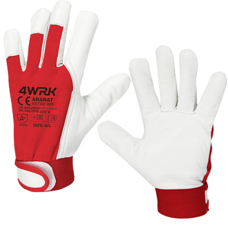 Gefütterte Montagehandschuhe Leder Größe, 9 L