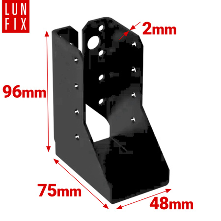 Balkenschuh Shwarz Typ B 48x96