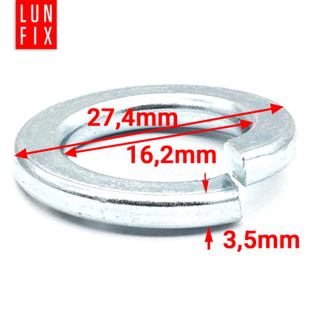 Federringe M16 DIN 127 10 stk.