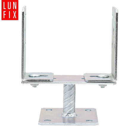 Pfostenträger zum Aufschrauben U-Form 200x60x4mm