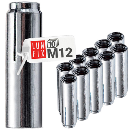 Einschlaganker M12 Spreizdübel Stahl 10stk.