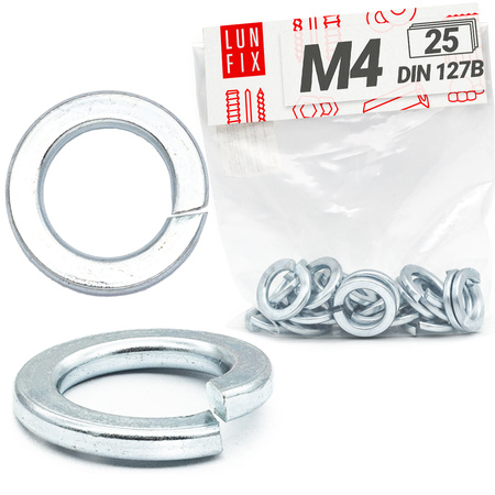 Federringe M04 DIN 127 25 stk.