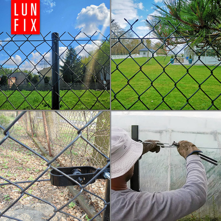 Spanndraht Gartendraht Anthrazit Verzinkt und PVC 50m Ø3,6mm