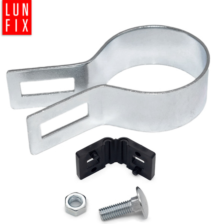 Endschelle Rund für 60 mm Pfosten Verzinkt