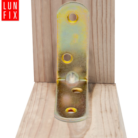 Möbelbauwinkel Gelb Verzinkt 40x40x20x2 mm 10 Stück