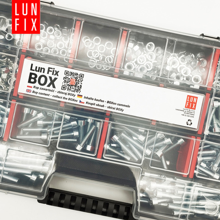 540 stück Sortiment Satz Zylinderkopfschrauben Muttern Unterlegscheiben M5-M6