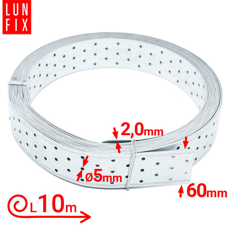 Lochband 60x2mm 10m