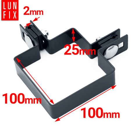 Eckschelle für 100x100 mm Pfosten Graphit
