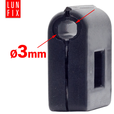 Kunststoffaufnahme Clips für Stabmattenzäune 3 mm 100 Stück