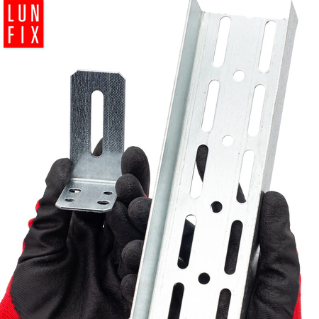 Türrahmenwinkel 80x40x65mm UA50 Verzinkt