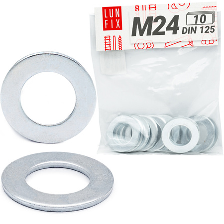 Unterlegscheiben M24 DIN 125 10 Stück