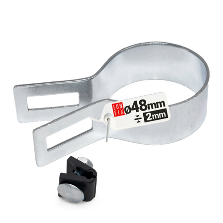 Endschelle Rund für 48 mm Pfosten Verzinkt