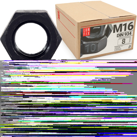 Sechskantmutter M16 - 8 Stück Festigkeit 8 Verzinkter Stahl, Regelgewinde DIN 934