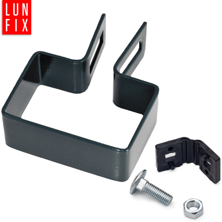 Endschelle Vierkant für 40x60 mm Pfosten Graphit