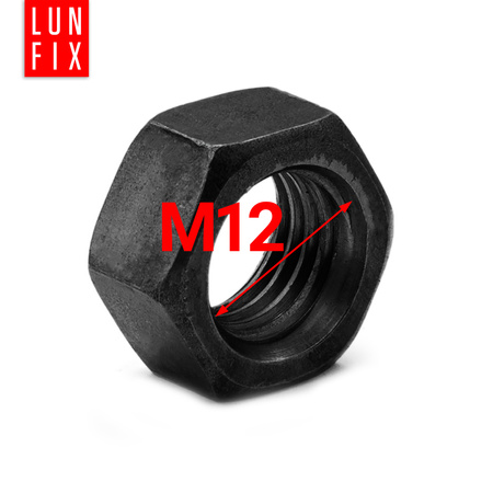 Sechskantmutter M12 Shwarz verzinkt DIN934 1kg