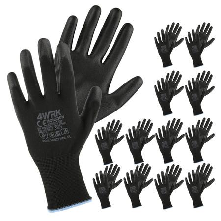 Gartenarbeitshandschuhe 8 M 12 stk.