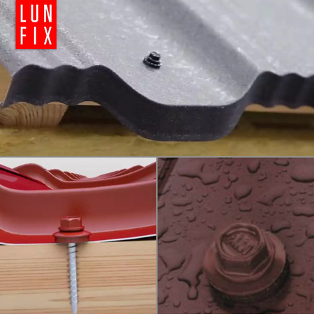 Trapezblechschrauben 4,8 x 35 mm 250 Stück Silber verzinkt