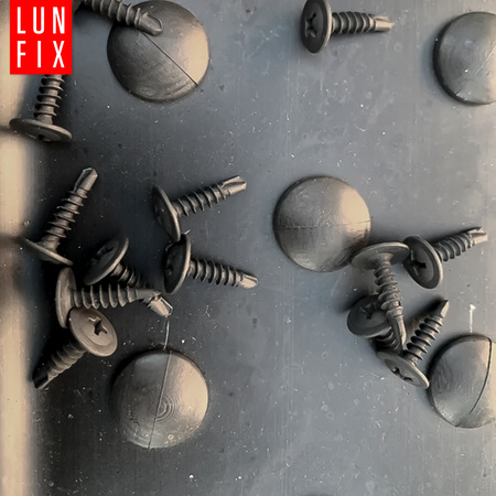 Bohrschrauben Schwarz 4,2 x 25 mm 500 Stk.