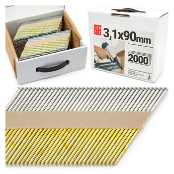 34° Grad Ringschaftnägel 3,1 x 90 mm Packung 2000