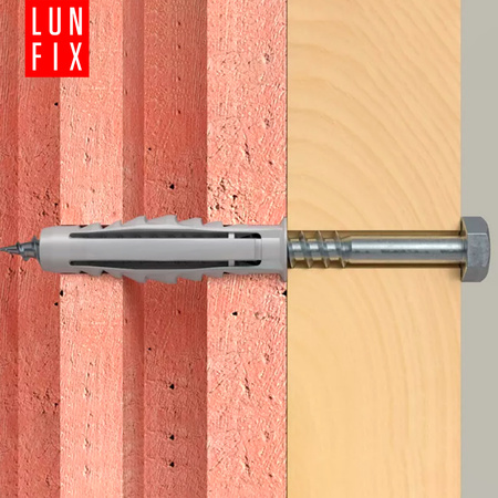 Spreizdübel 12x60 mm mit Sechskant Holzschrauben 8x80 mm 50stk.