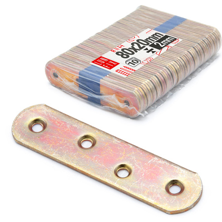 Möbel Flachverbinder 80x20x2mm 10er Set