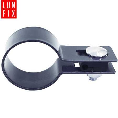 Endschelle Rund für 48 mm Pfosten Graphit