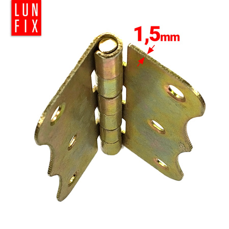 Scharnier Verzinkt Gelb Dekorativ Klappbar Türscharnier 80x63x1,5mm