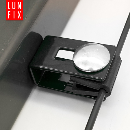 Stabmattenzaun Halter 4mm 5mm Komplett Graphit