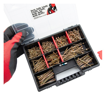 325 stück Sortiment Satz Universalschrauben inkl. bit PZ1