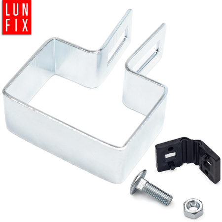 Endschelle Vierkant für 40x60 mm Pfosten Verzinkt