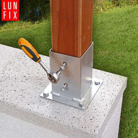 Pfostenträger 100x100x2mm Höhe 150mm