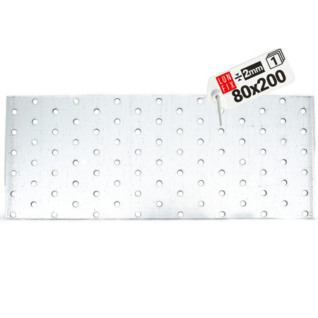 Flachverbinder 200x80x2mm Lochplatte 1 Stk