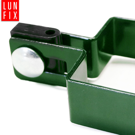 Endschelle Vierkant für 60x60 mm Pfosten Grün