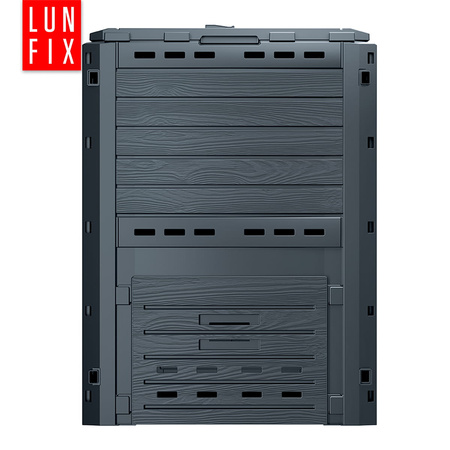 Kompostownik ogrodowy 280l na nawóz antracytowy duży