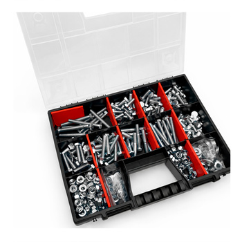 390 stück Sortiment Satz Schrauben Muttern Unterlegscheiben M10