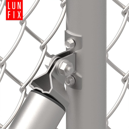 Querstrebenhalter zur Zaunpfosten Verzinkt inkl. 2 Schrauben